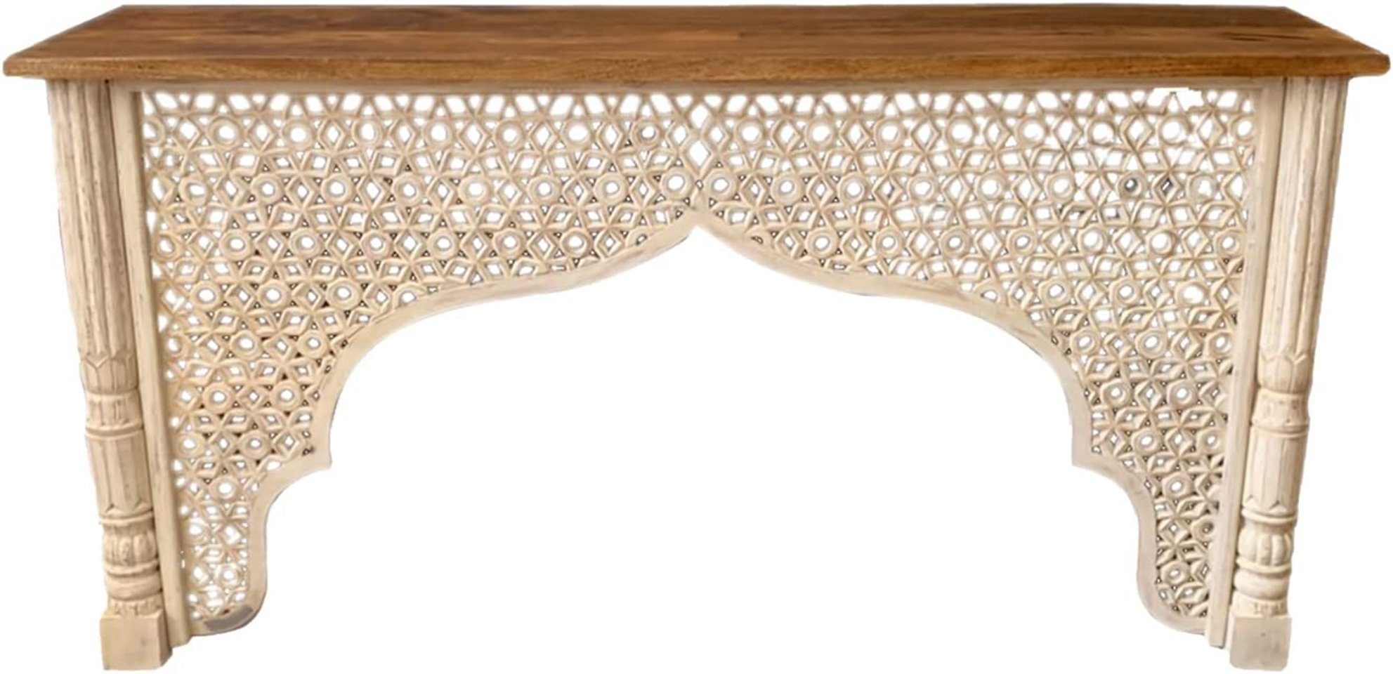 Marrakesch Orient & Mediterran Interior Konsole Orientalische Konsole Sideboard Zhora Vintage Konsolentisch, Breite 150 cm