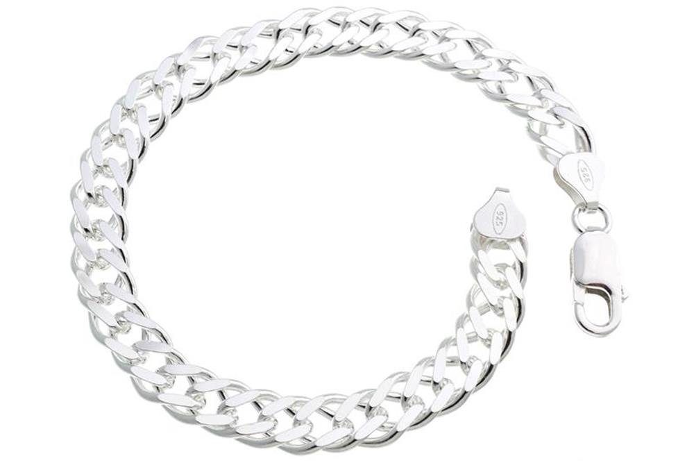 Silberkettenstore Silberarmband Zwillingspanzerkette Armband 8mm - günstig online kaufen