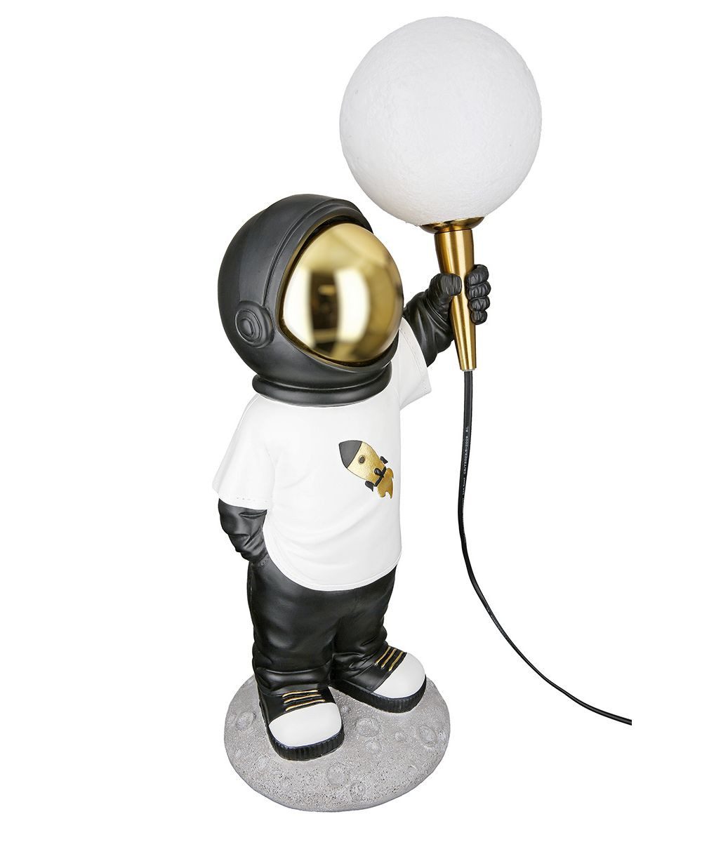 GILDE LED Tischleuchte Astronaut Apollo 52716 Kunstharz 46,5 cm USB Leuchte, LED wechselbar