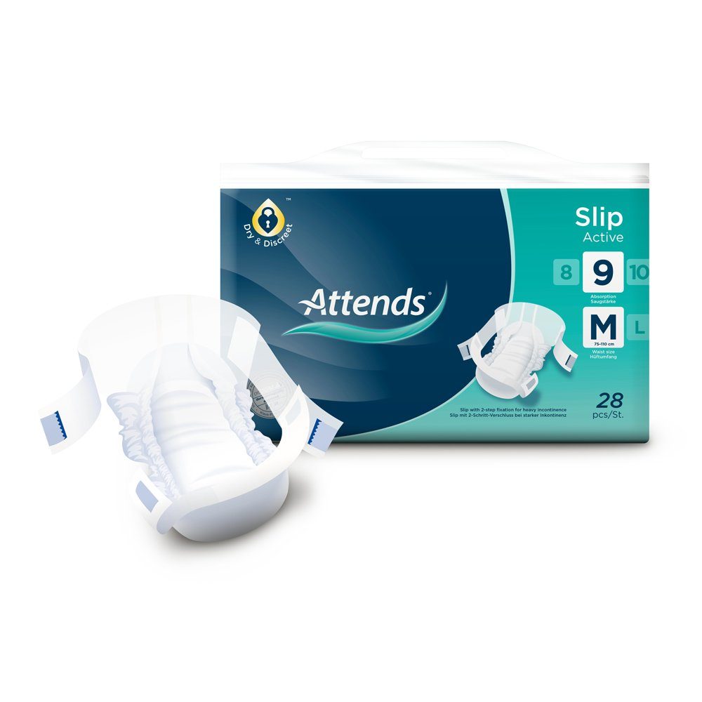 Attends GmbH Inkontinenz-Pants Attends Slip Active 9 Medium (1x28 Stk)