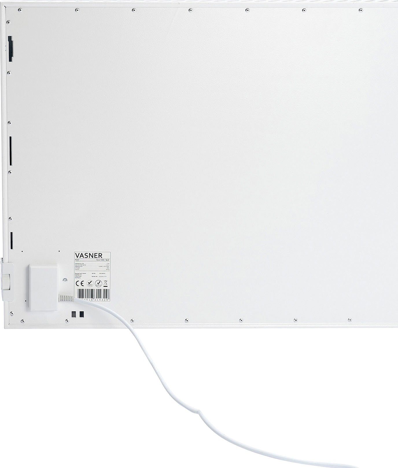 Vasner Infrarotheizung Konvi 600, Thermostat W, mit 600 Wandmontage