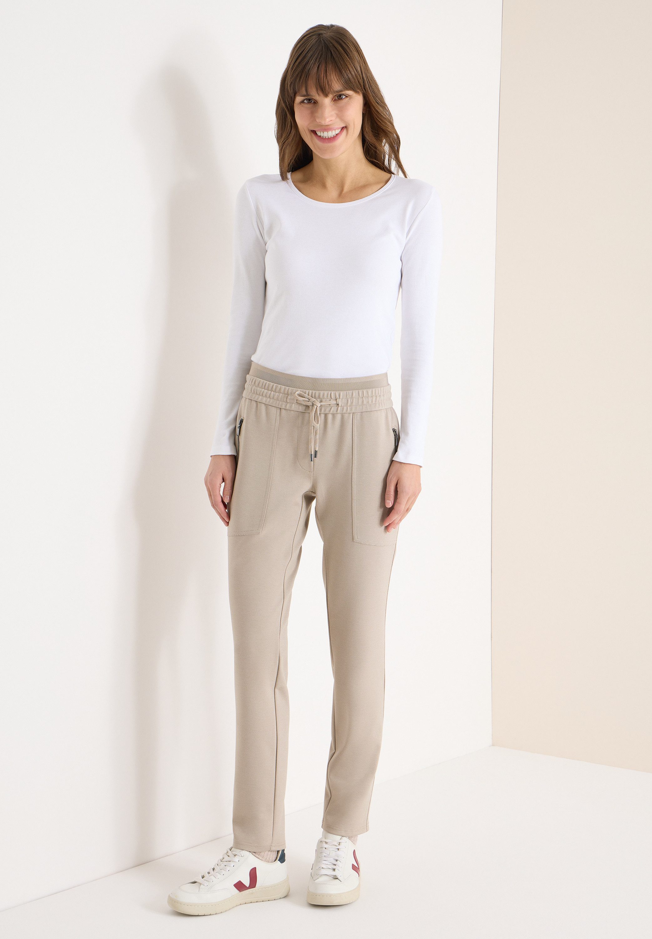 CECIL Jogger Pants Elastikbund mit Tunnelzug