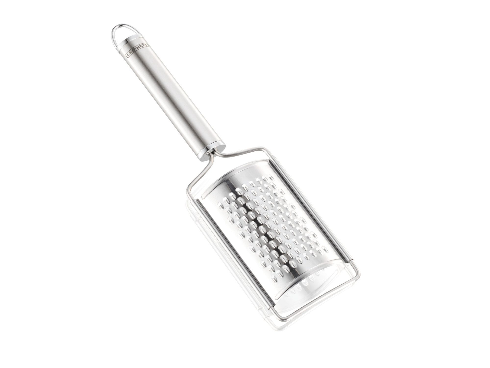 Leifheit Küchenreibe Muskatreibe Edelstahl, Edelstahl, Edelstahl, ovale Griffform, Aufhängeöse, auch für Parmesan, Ingwer etc
