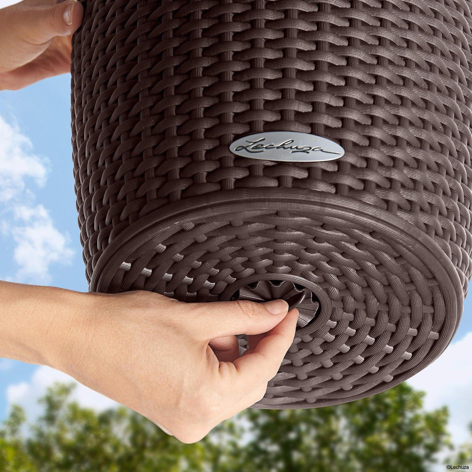 Lechuza® Blumentopf Hängeampel Nido Cottage 35 lichtgrau 15307