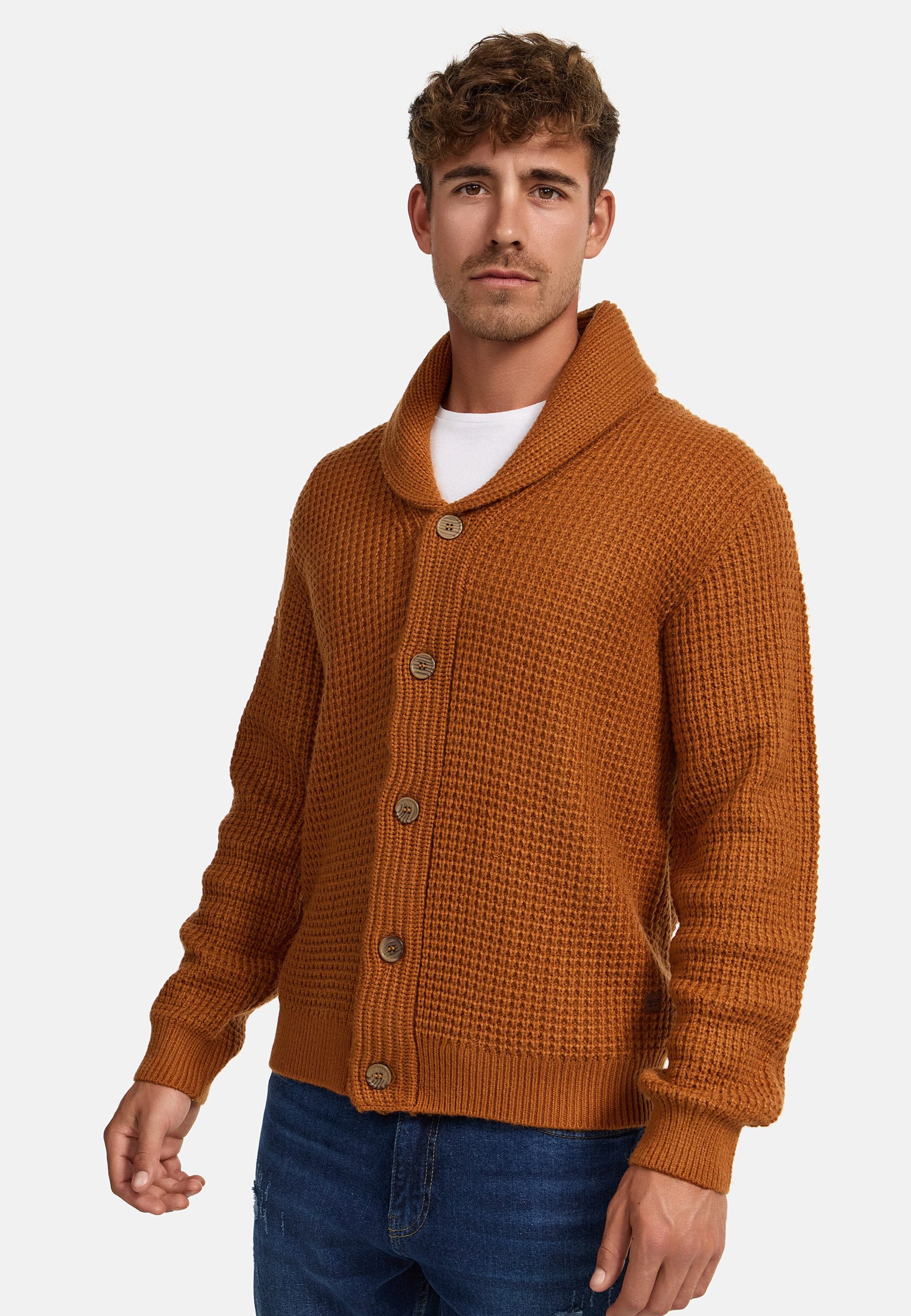 Indicode Strickjacke Herren INBrandox Herrenstrickjacke