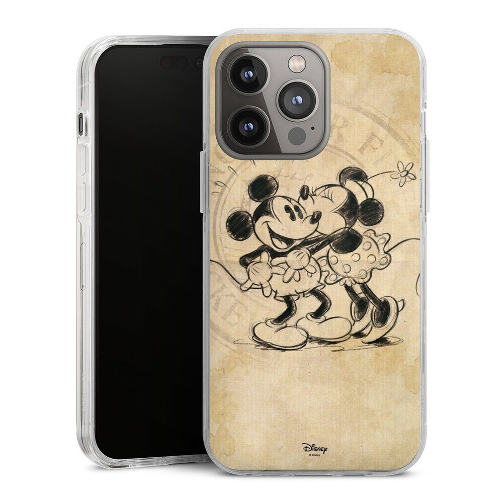 DeinDesign Handyhülle Mickey Mouse Minnie Mouse Vintage Minnie&Mickey, Apple iPhone 14 Pro Max Hülle Bumper Case Handy Schutzhülle