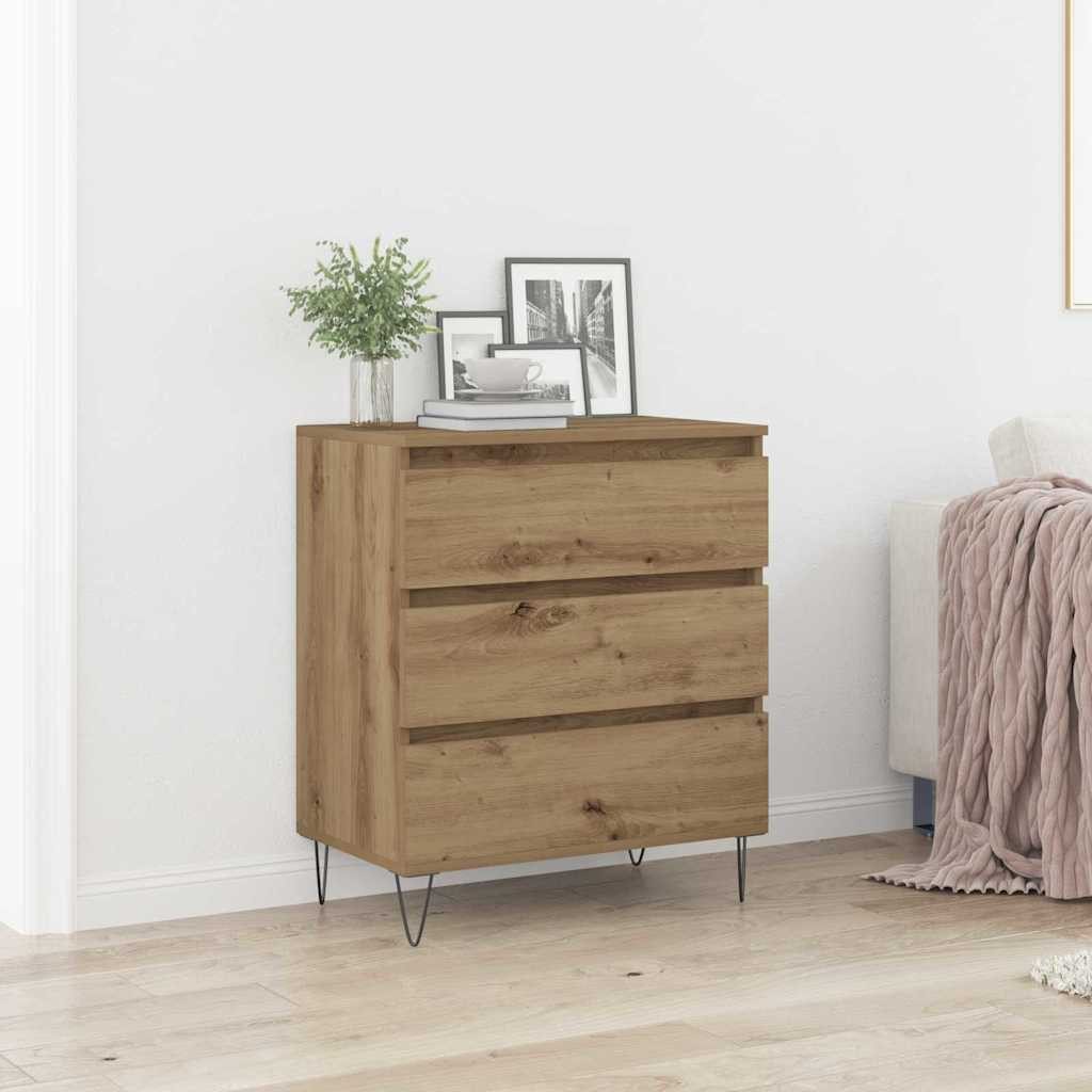 vidaXL Sideboard Sideboard Artisan-Eiche 60 x 35 x 70 cm Holzwerkstoff (1 St) – Bild 2 von 5