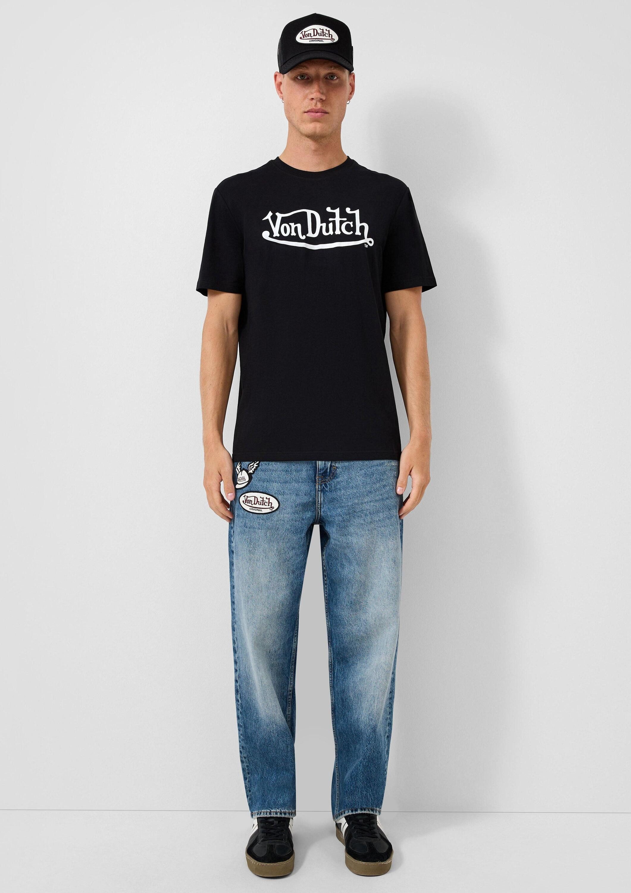 QS Regular-fit-Jeans Jeans-Hose Denim im Loose Fit, QS x Von Dutch günstig online kaufen