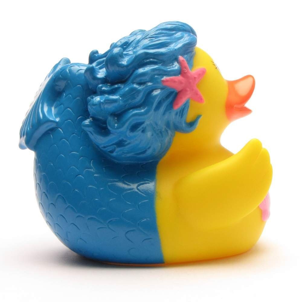 Spielzeug Badewannenspielzeug Lilalu Badespielzeug Badeente Meerjungfrau blau Quietscheente