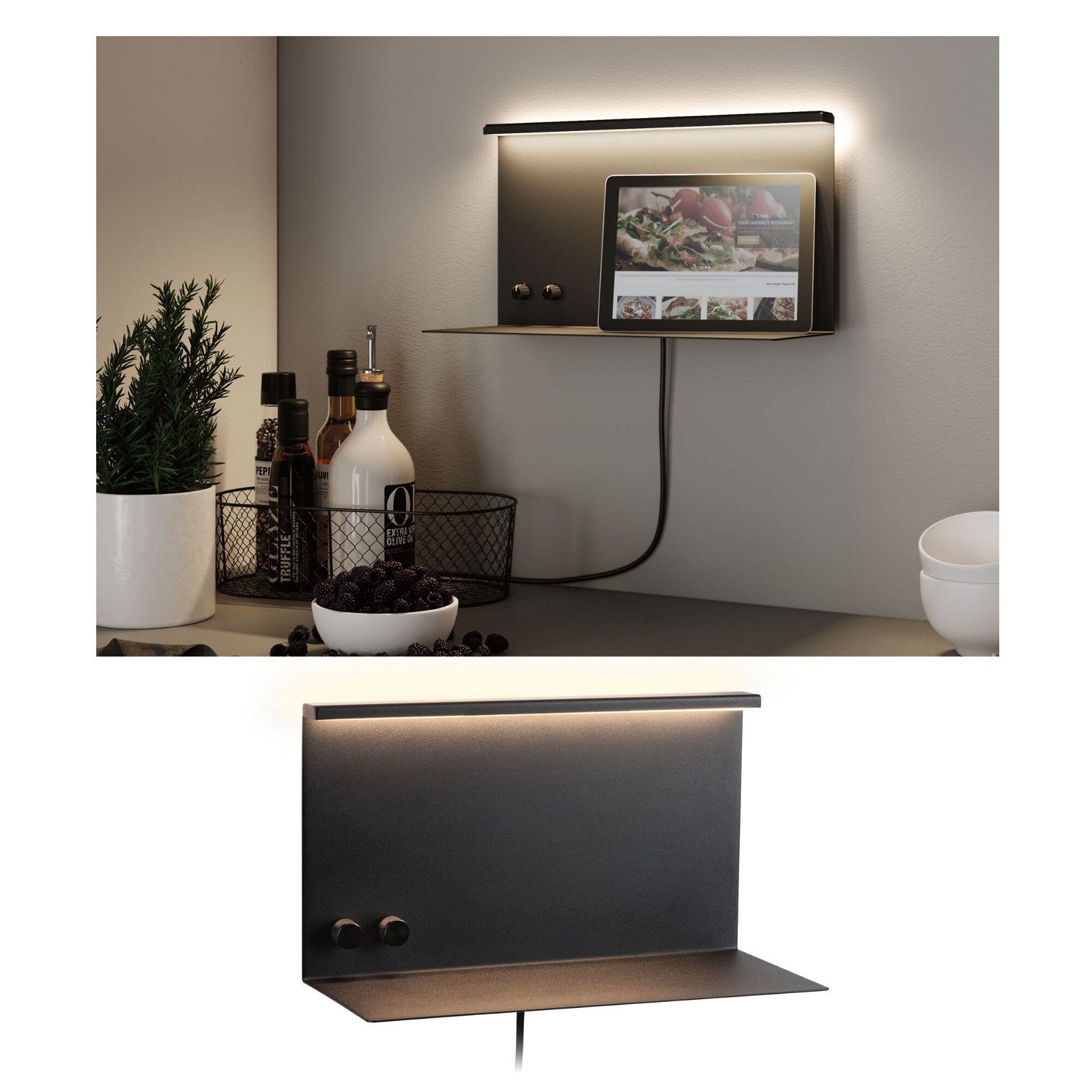 Paulmann LED Wandleuchte Jarina 4,5W/1,6W USBC günstig online kaufen