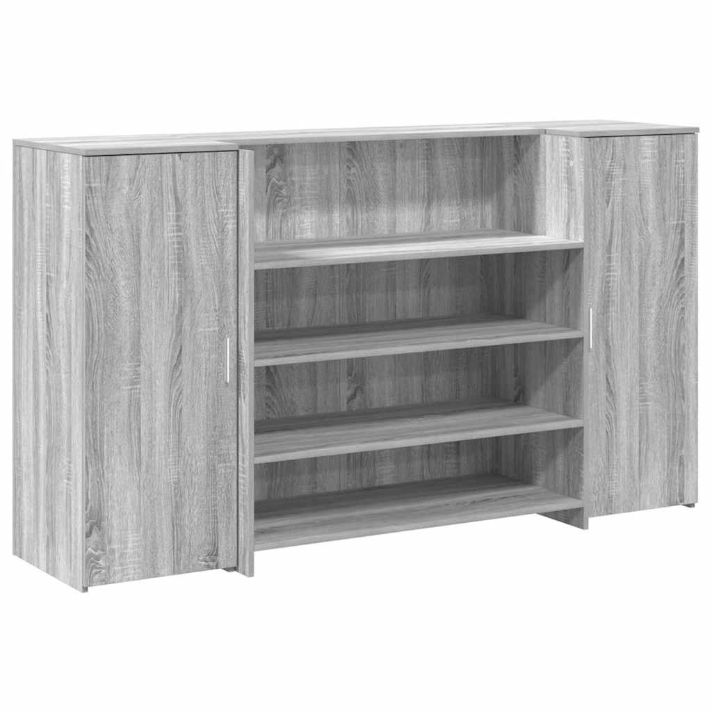 vidaXL Schreibtisch Empfangstheke Grau Sonoma 180x50x103,5 günstig online kaufen