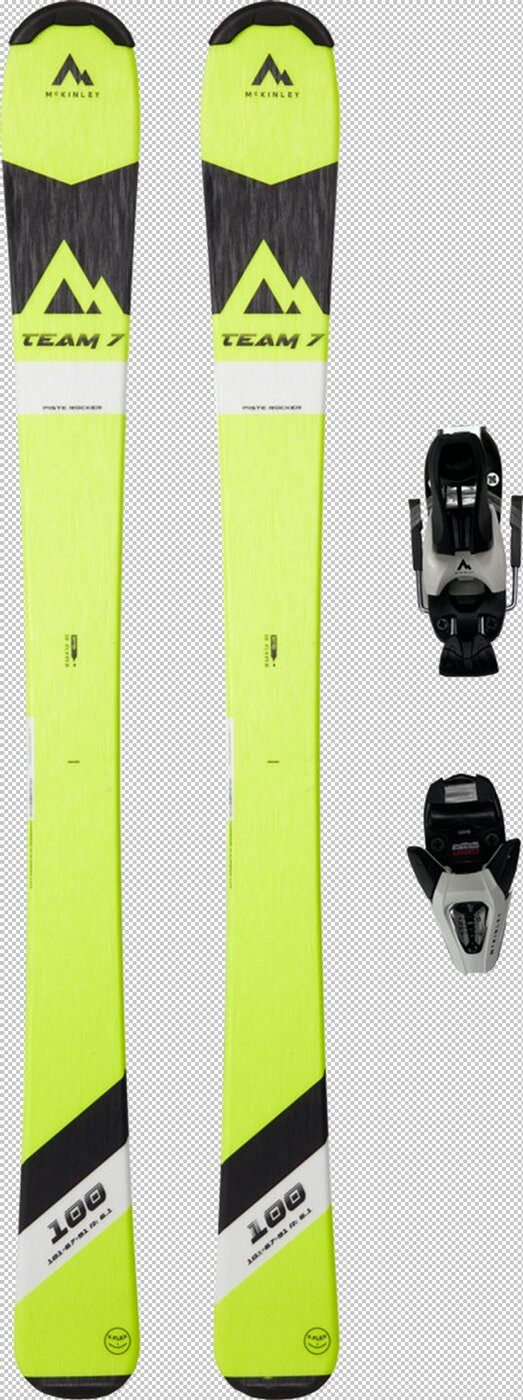 Ski Ki.-Ski-Set Team 7 geschraubt 100 YELLOW LIGHT/ BLACK/