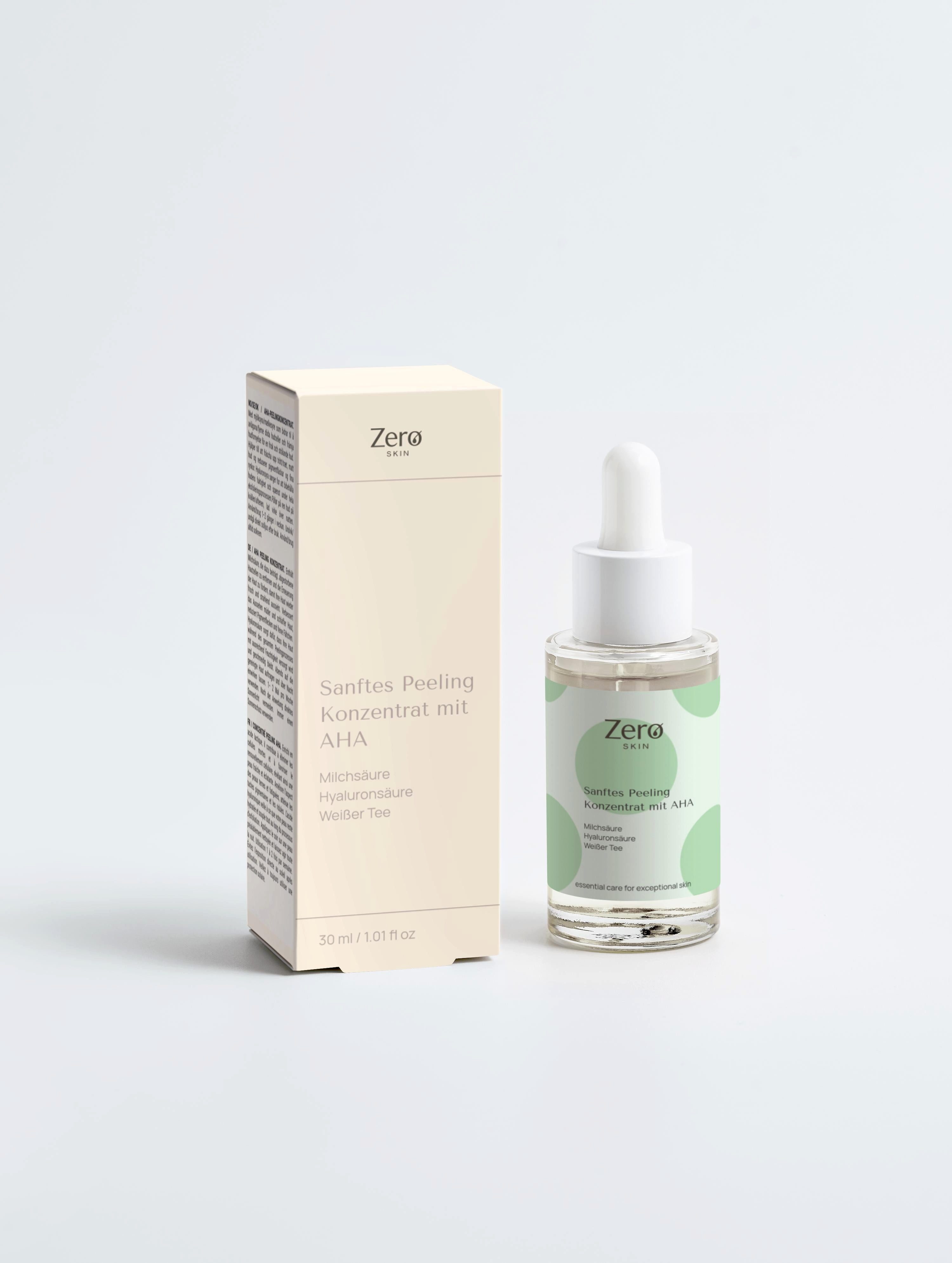 Zero Skin Gesichtspeeling Sanftes Peeling Konzentrat mit AHA - 30 ml