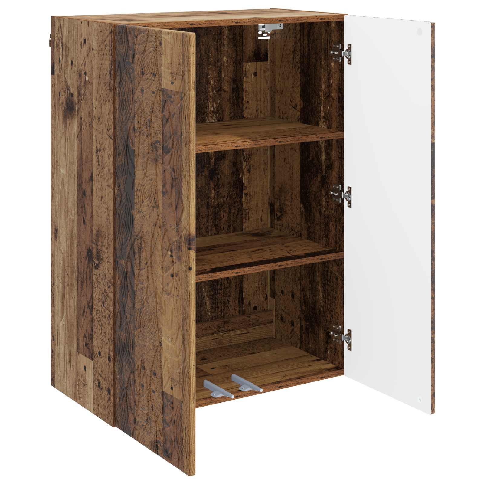 vidaXL Schranksystem Wandschrank 66 x 34,5 x 90 cm Holzwerkstoff Altholz (1-St)