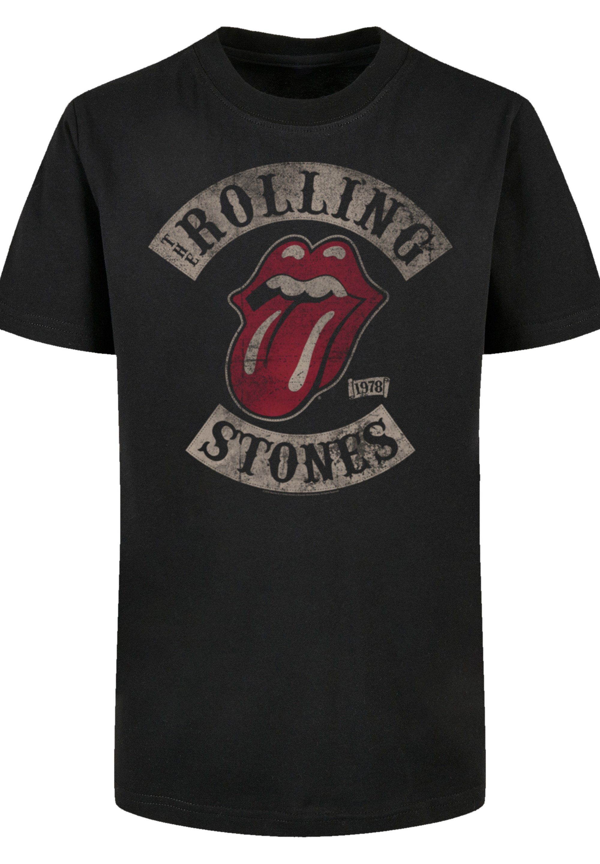F4NT4STIC T-Shirt The Rolling Stones Tour '78 Print schwarz