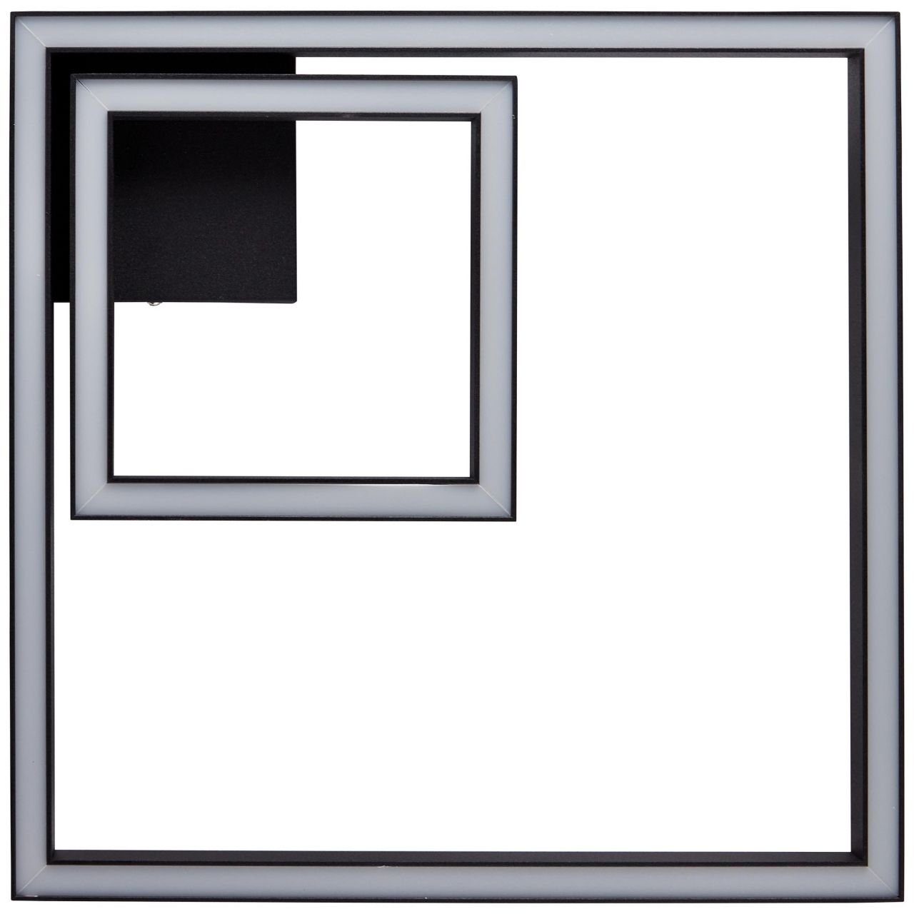 Brilliant Deckenleuchte Wand- 40x40cm Quon, schwarz, Deckenleuchte 3000K, LED Lampe, und Metall/Kunsts Quon