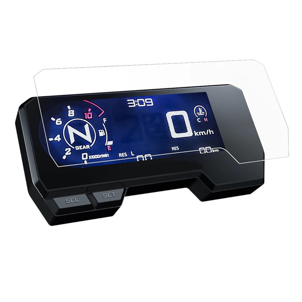 Lumitecs Displayschutzglas Tacho Display Schutz Folie für Honda CB 650 R 19-25 Schutzfolie Glasfo