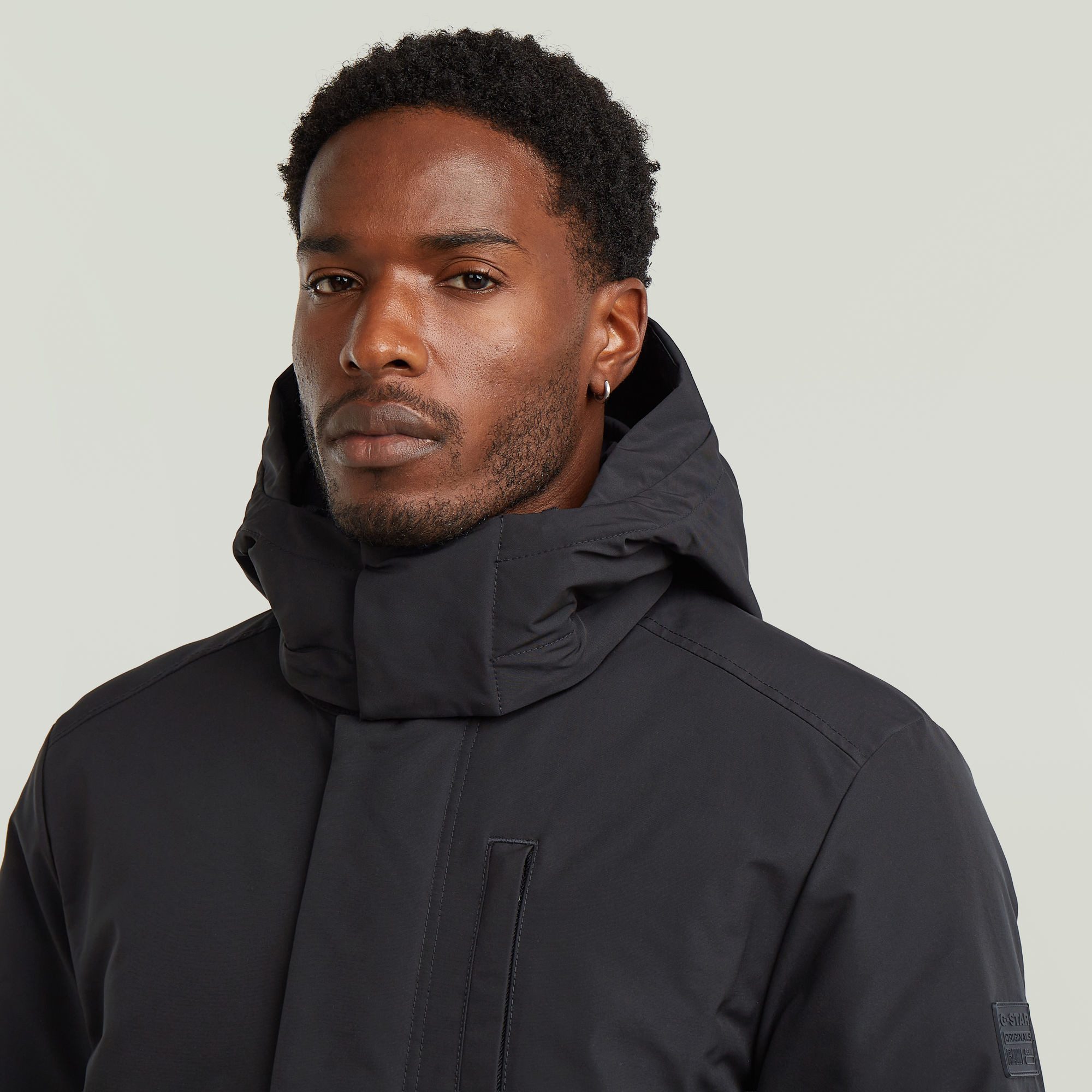 G-STAR Outdoorjacke Clean Vodan Padded Hooded Jacket mit abnehmbarer Kapuze