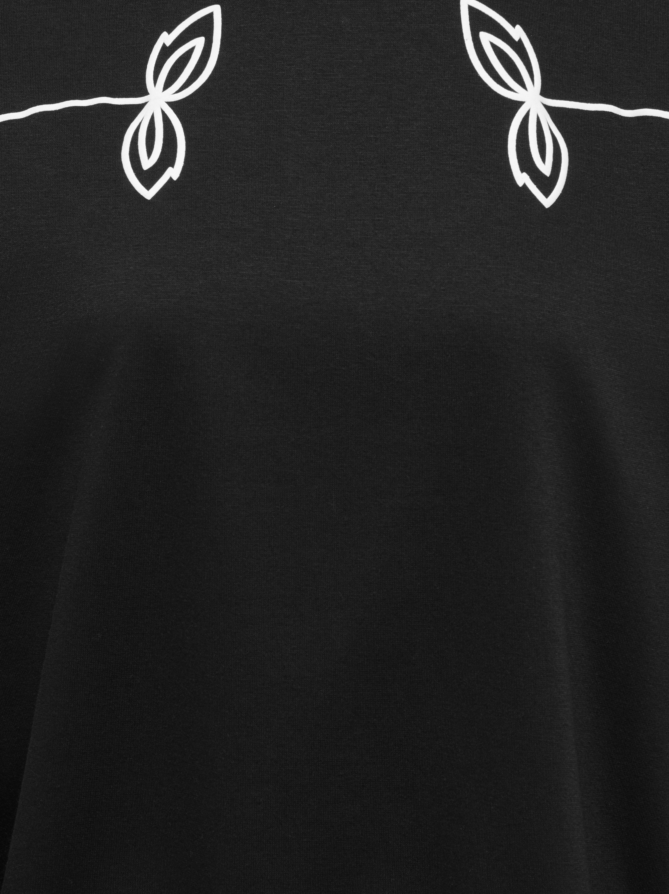 ONLY Sweatshirt ONLBROOKE L/S O-NECK FLOWER SWT Baumwollmischung, regular fit – Bild 5 von 5