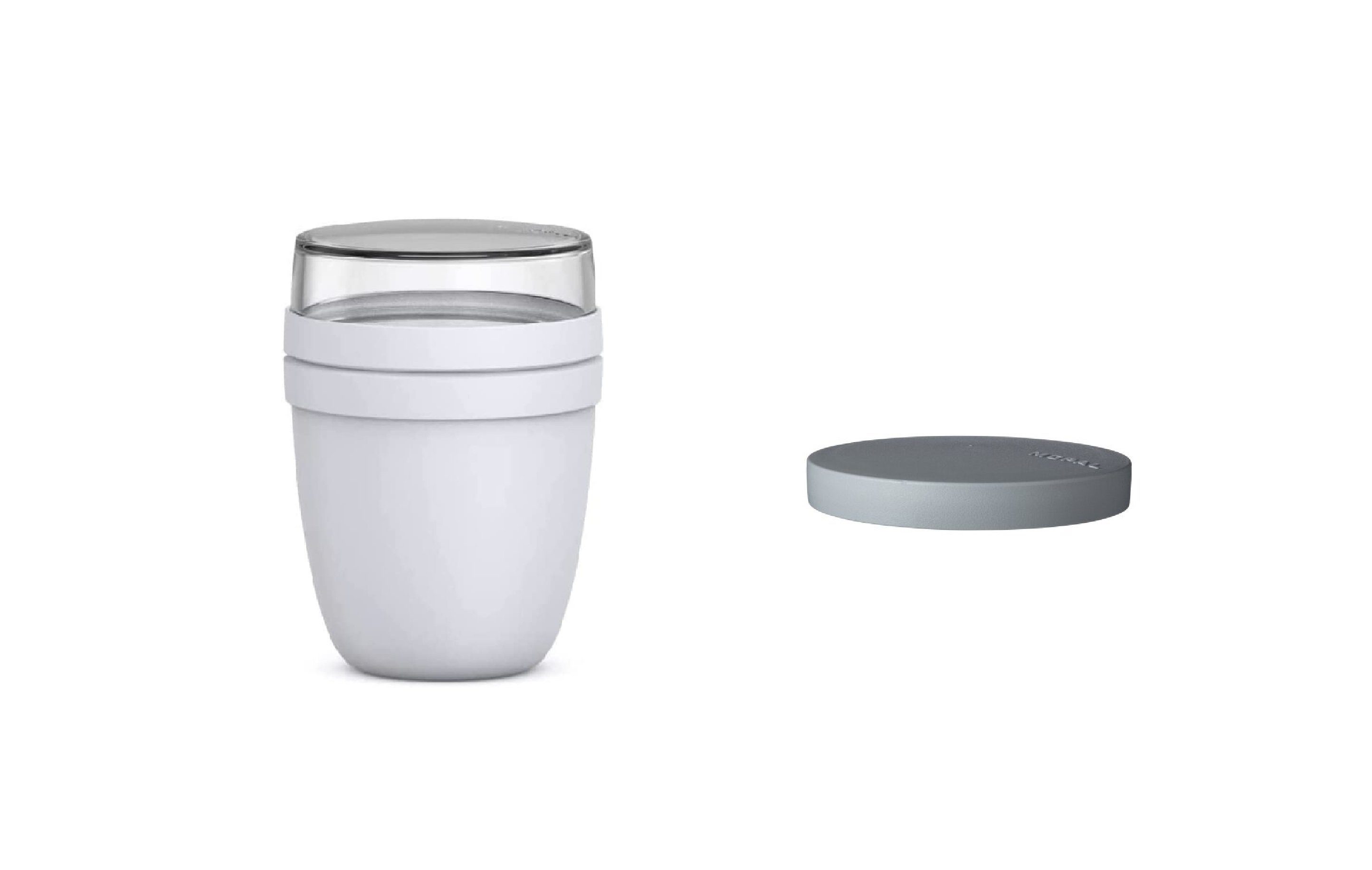 Mepal Lunchbox Lunchpot Ellipse,Praktischer Müslibecher, Joghurtbecher, To Go Becher, Polypropylen (PP), PCTG, mach aus deinem Lunchpot einen Snackpot