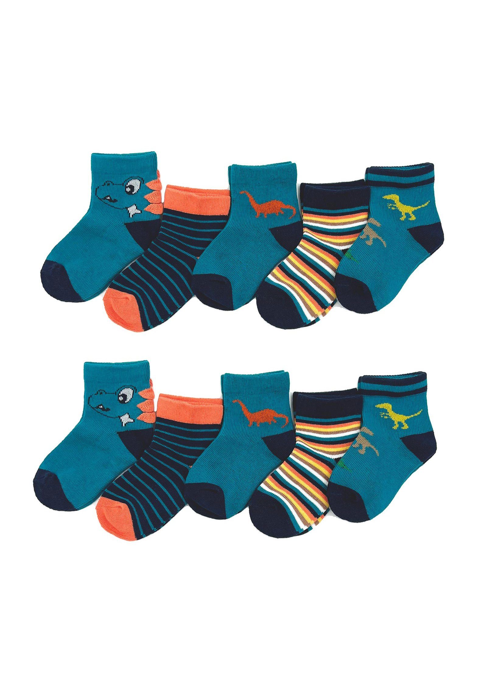 Socken 5/10 Paar Kinder Baumwolle Socken Set, Sneakersocken Strümpfe füßlinge