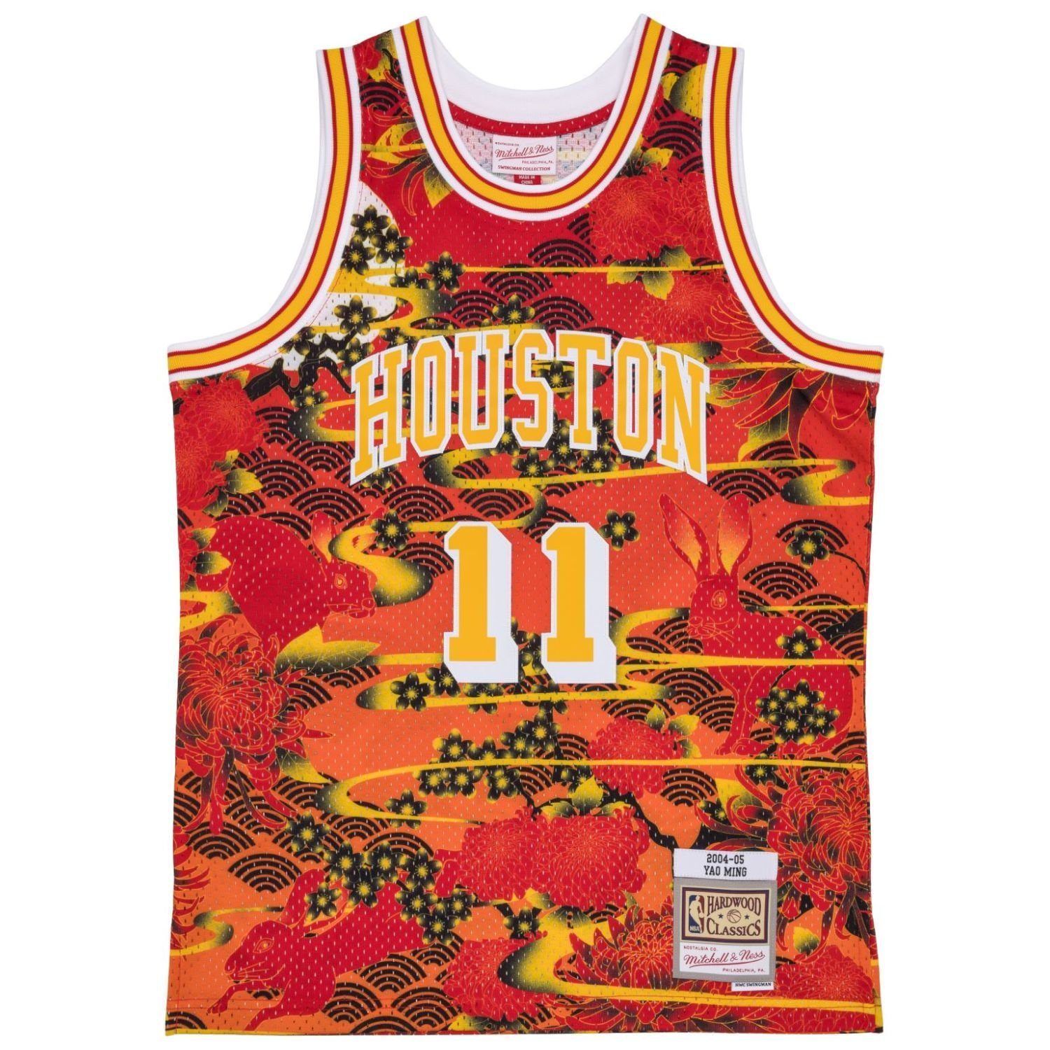 Mitchell & Ness Basketballtrikot Swingman Jersey Houston Rockets ASIAN Yao Ming