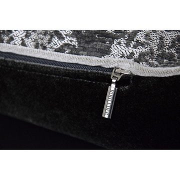 Kissenhülle Kissenhülle Luxury Antique Diamond Grey (60x40cm), ROHLEDER