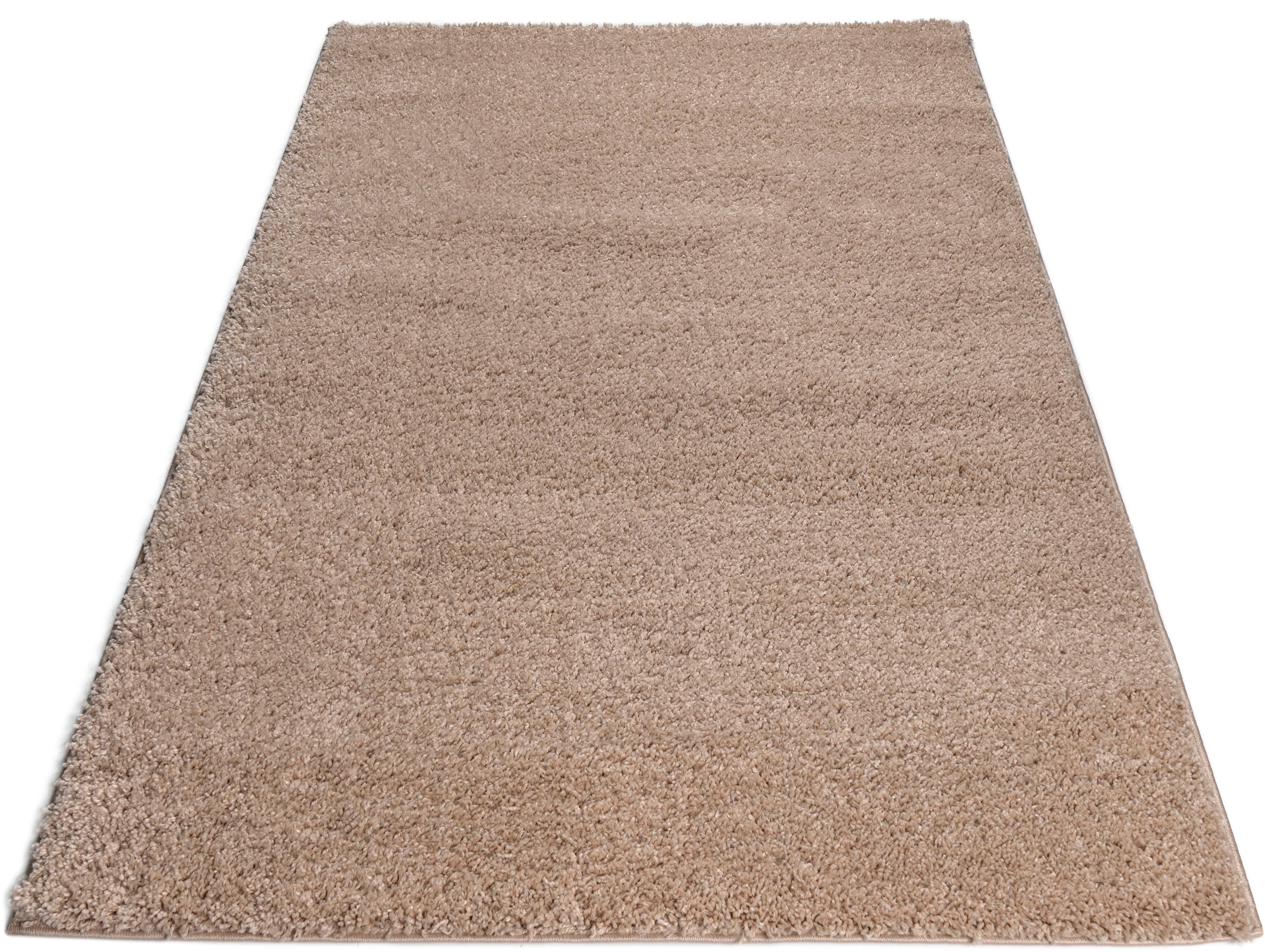 Bruno Banani Hochflor-Teppich Shaggy Soft, rechteckig, Höhe: 30 mm, gewebt, günstig online kaufen