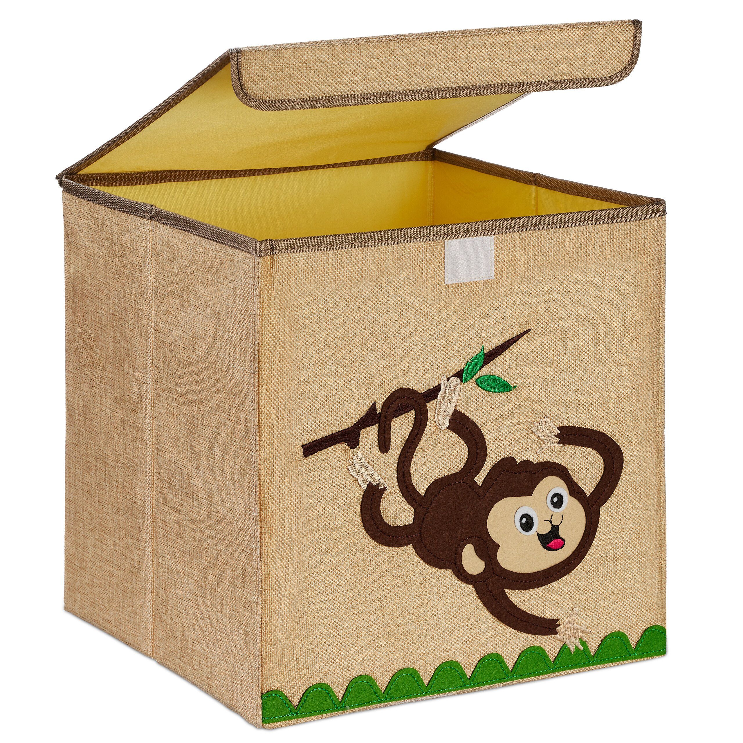 relaxdays Aufbewahrungsbox für Kind, Affe günstig online kaufen