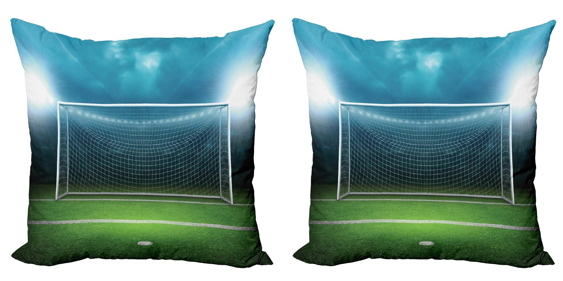 Sport Accent Modern Fußball-Fußball-Spiel Kissenbezüge Stück), Digitaldruck, Abakuhaus Doppelseitiger (2