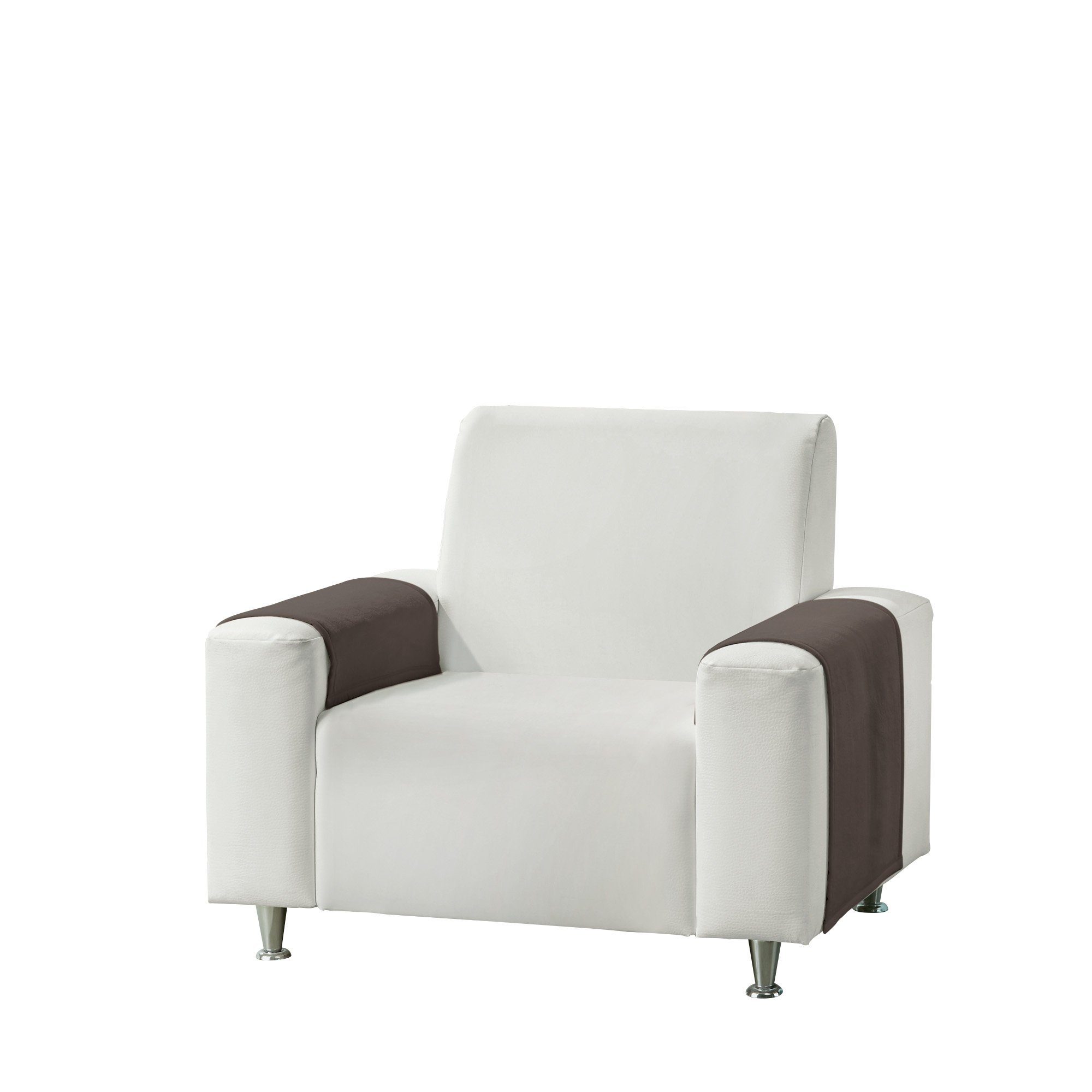 Erwin Müller Sofaläufer Armlehnenschoner "Triest" 2er-Pack, Baumwollmischung Uni