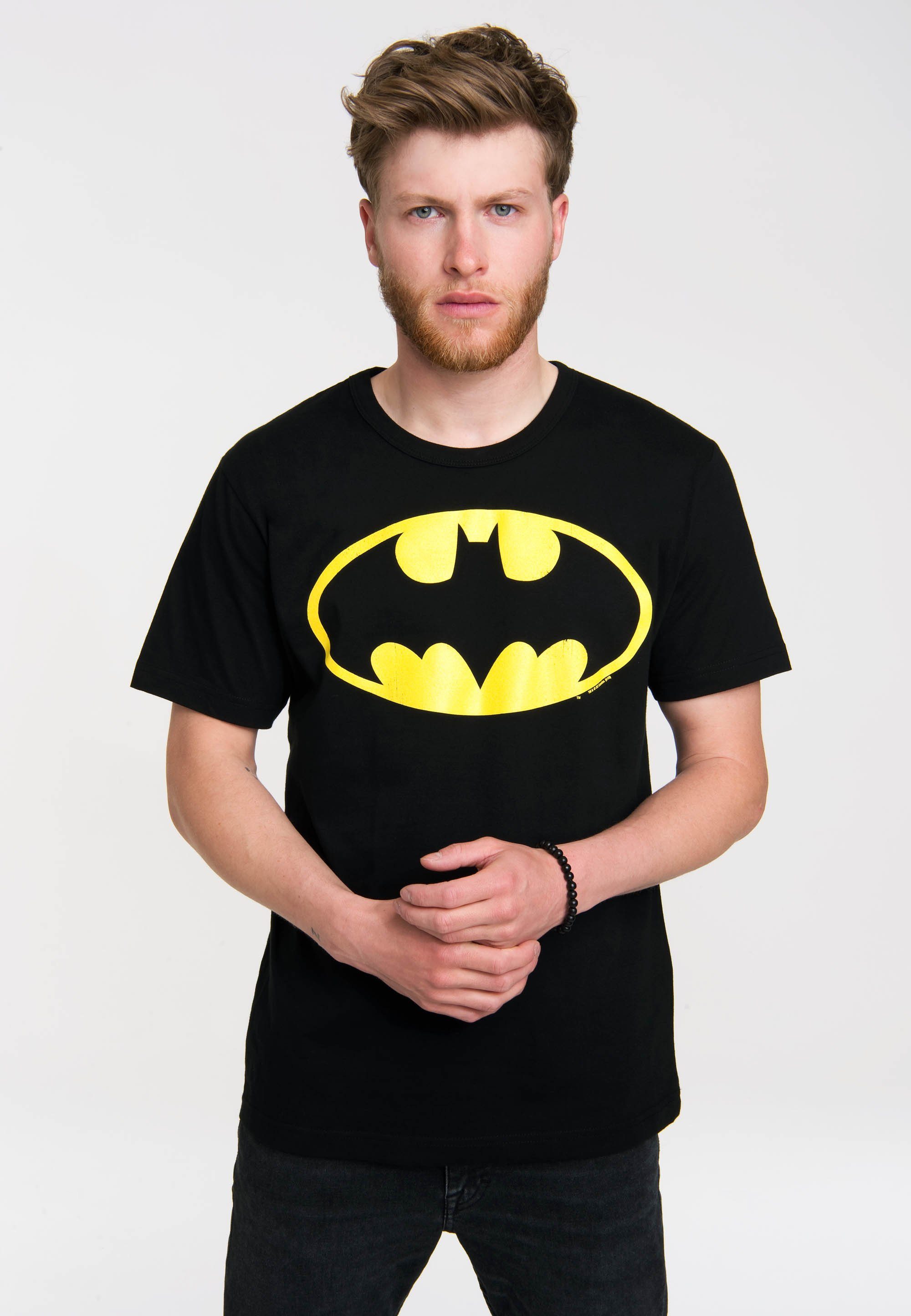 T-Shirt Logo mit - LOGOSHIRT Logo Batman coolem