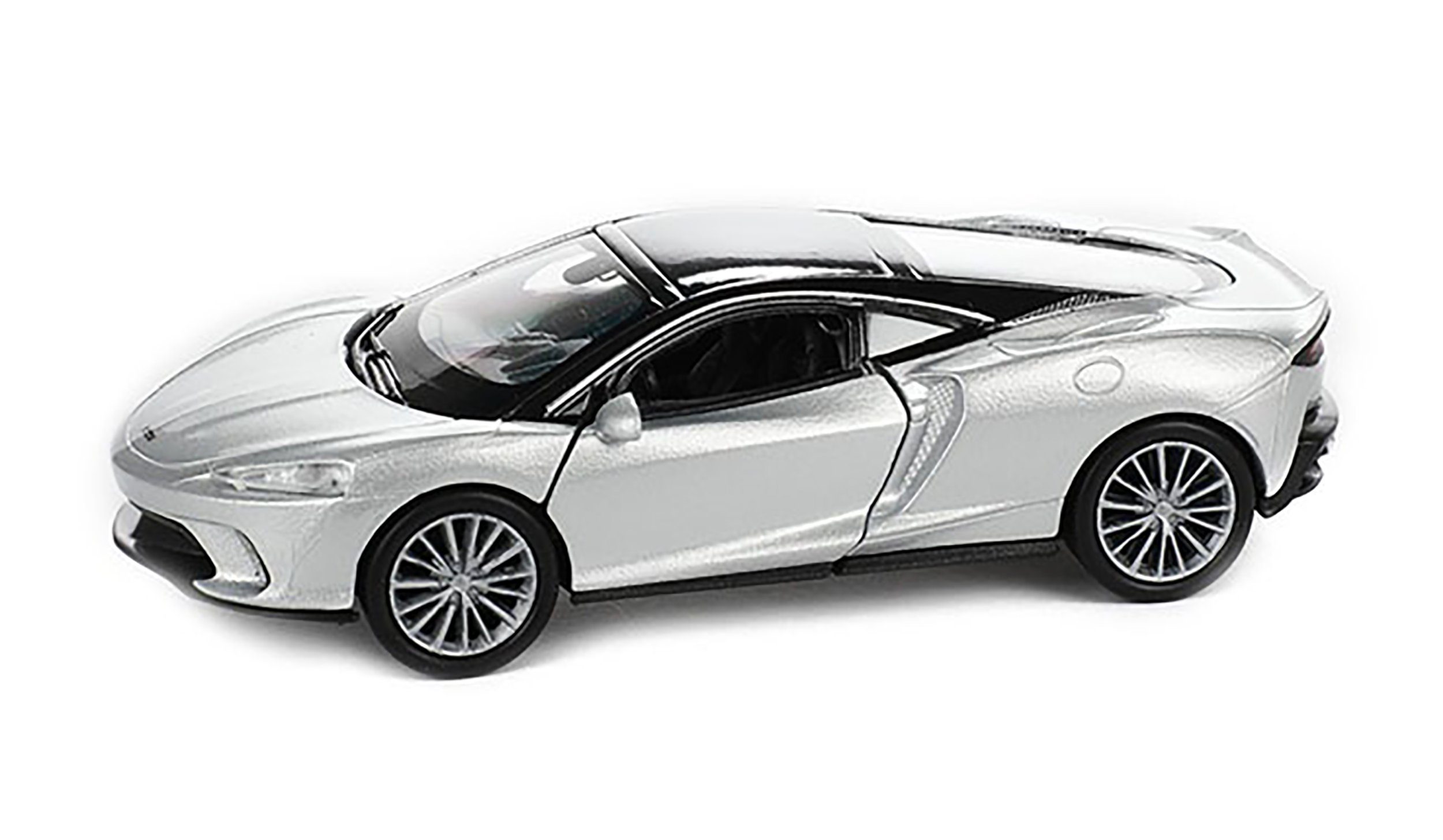 Modellauto MCLAREN GT Modellauto 11,6cm Modell Auto Metall 56 (Silber)