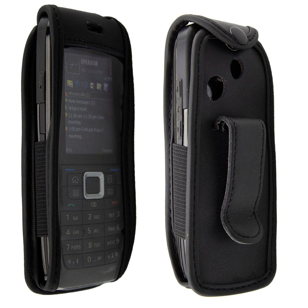 Handytasche caseroxx Handytasche mit Gürtelclip für Nokia E51, schwarz