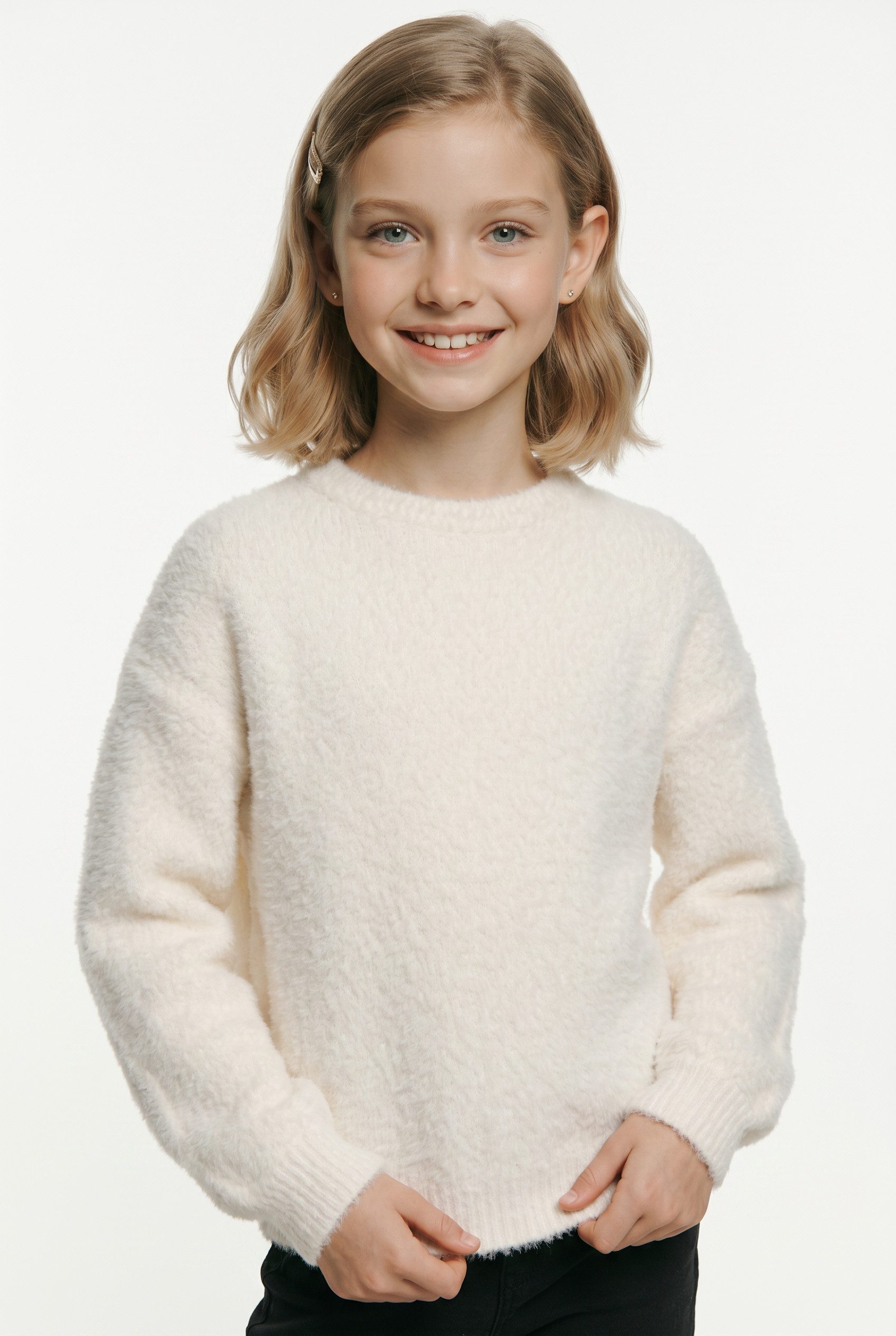 Rundhalspullover KOGNEWPIUMO L/S PULLOVER CP KNT NOOS