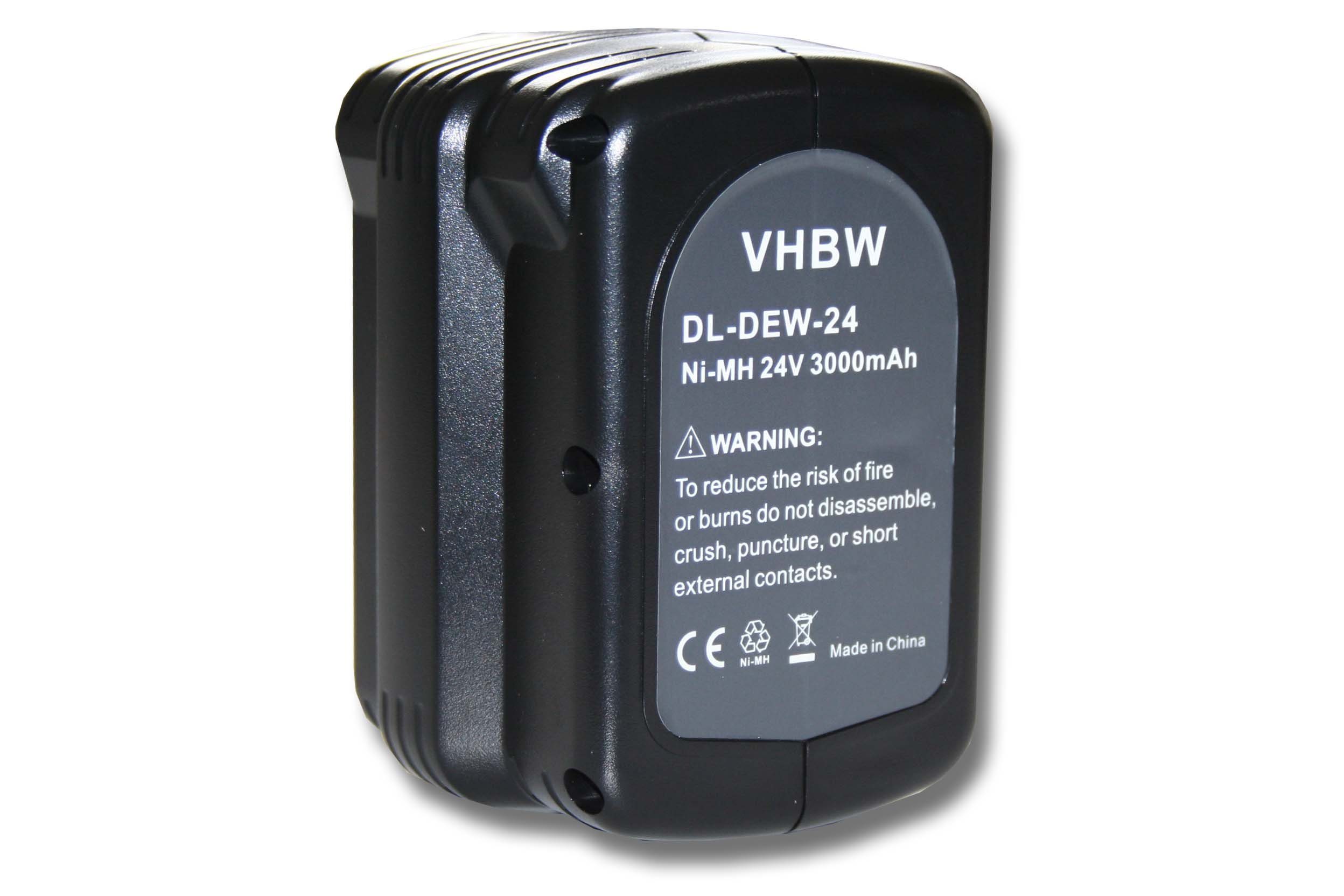 vhbw passend für DW017, 3000 Akku DW008K, DW008KH, DW008K-2, DW008K-XE, Dewalt mAh