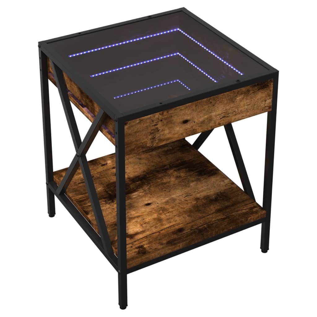 vidaXL Couchtisch Couchtisch mit Infinity-LED Räuchereiche günstig online kaufen