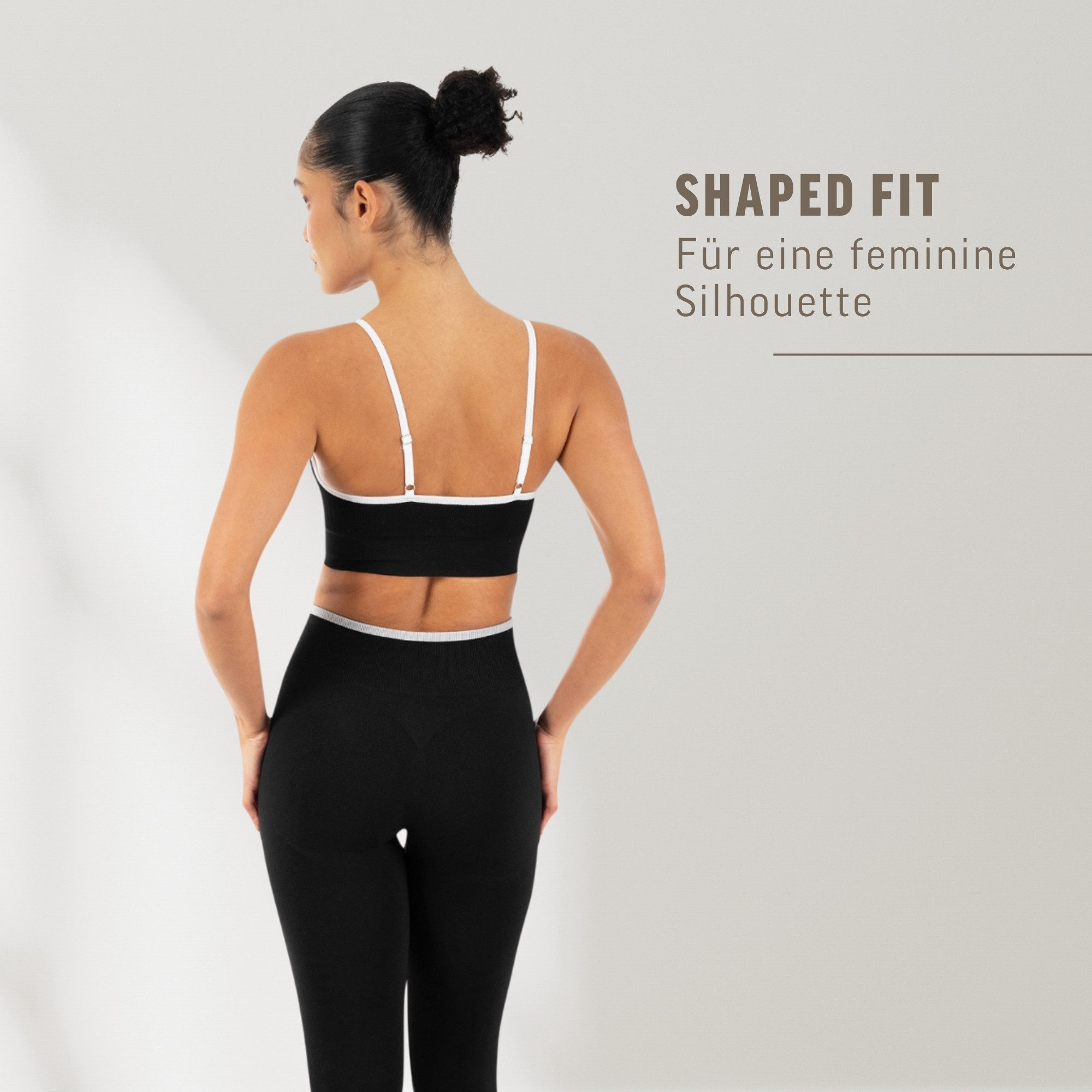 Smilodox Sport-BH Yari, Fitness- BH Damen, Shaped Fit, Bra mit Rippstruktur, Gym Rippstruktur, verstellbare Träger, Shaped Fit, weiches Material