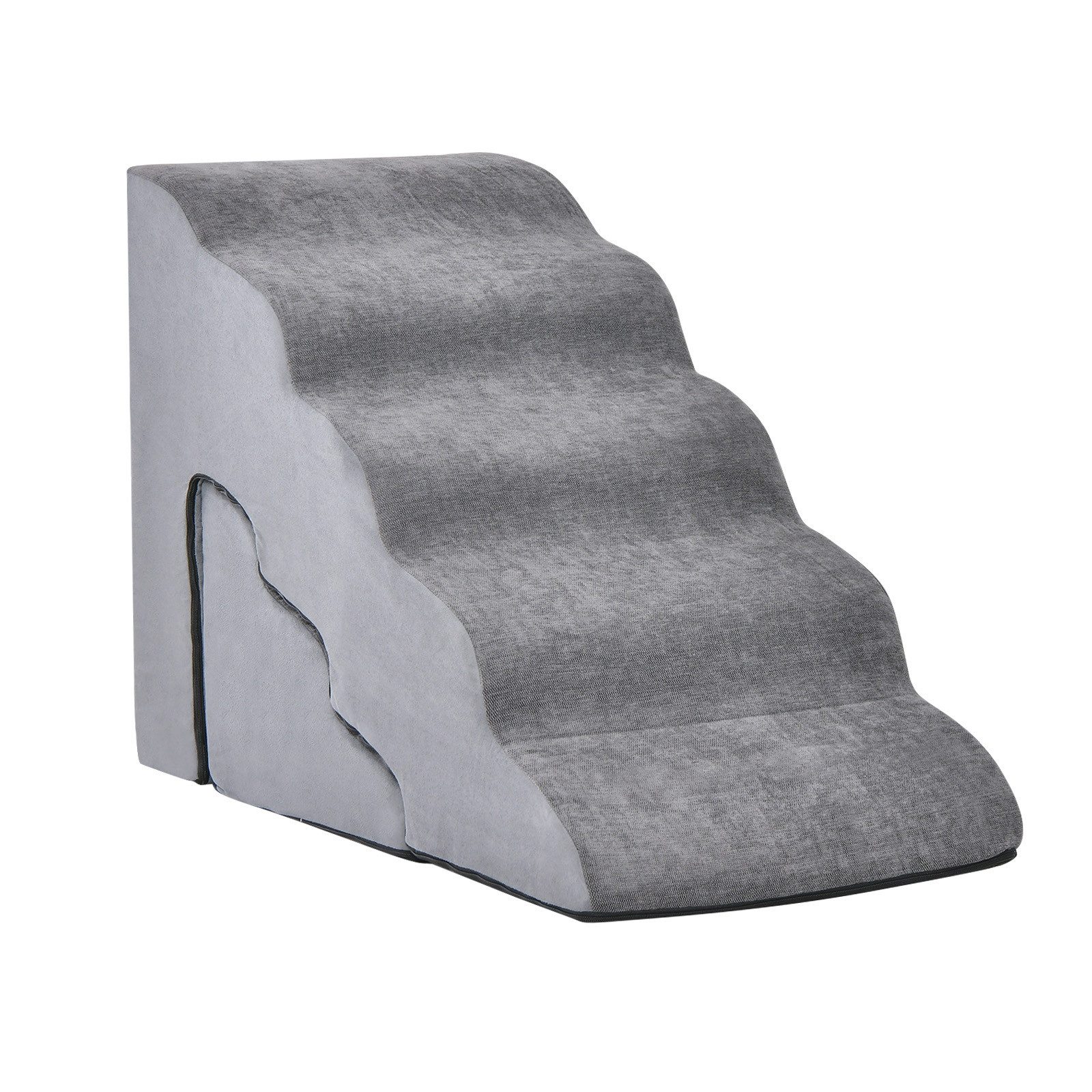 COSTWAY Haustiertreppe Hunderampe, 5+3 Stufen, Waschbar günstig online kaufen