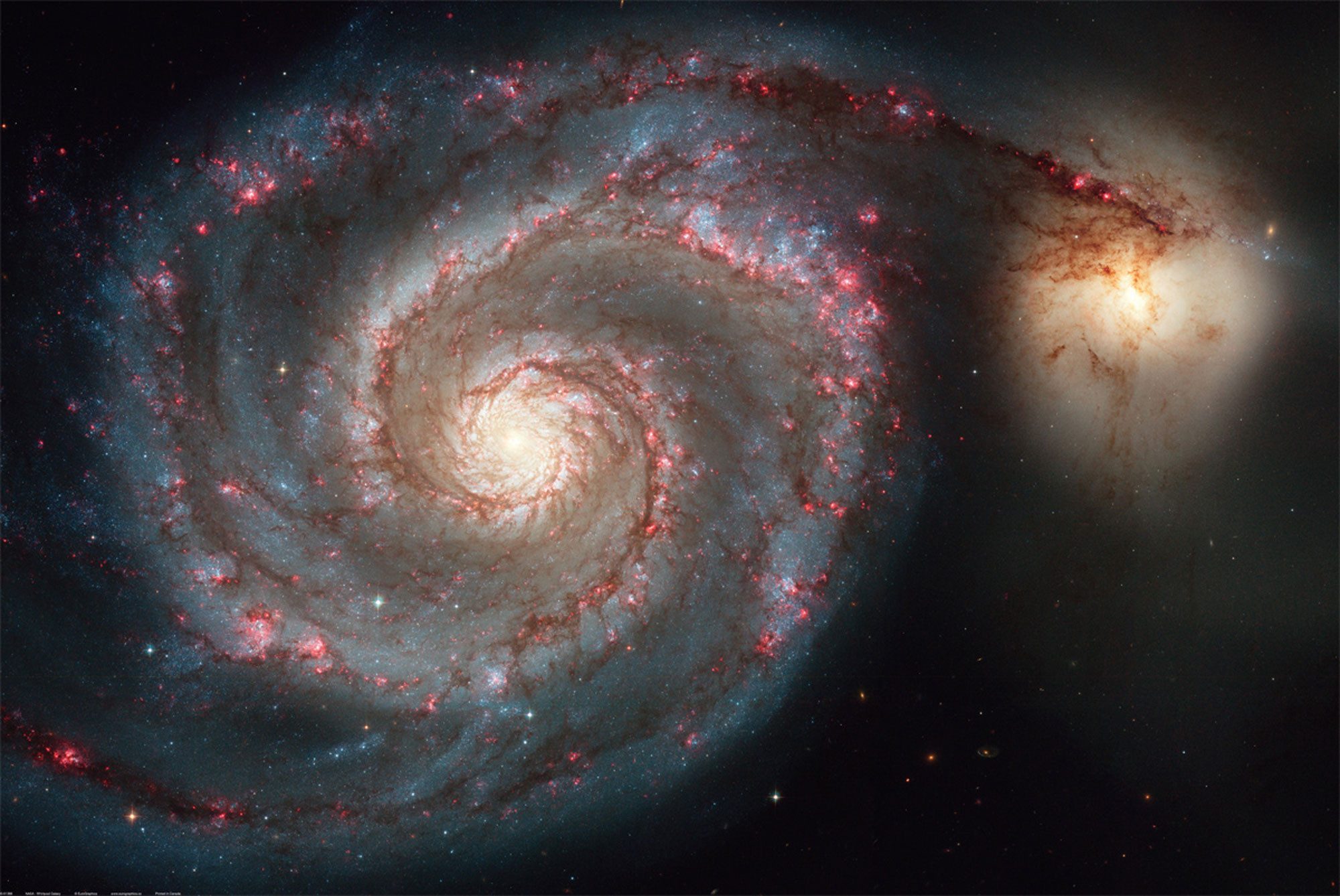 empireposter Poster Space And Universe - Poster - NASA - Whirlpool Galaxy