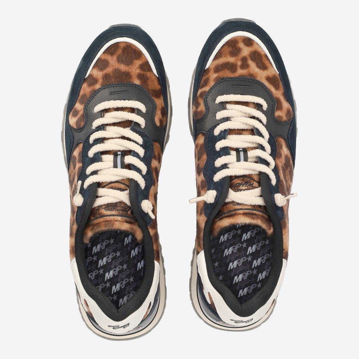 MRP MRP MRP06UP V.9, Sneaker, Dunkelblau, Leo-Look, Damen Sneaker