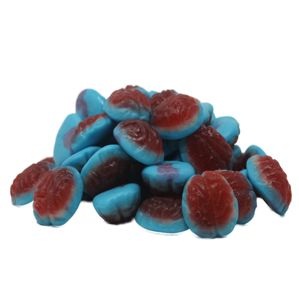 Dulceplus Süßigkeit, Fruchtgummi Super Gehirne blau rot mit Schaumzucker Halal 1000g