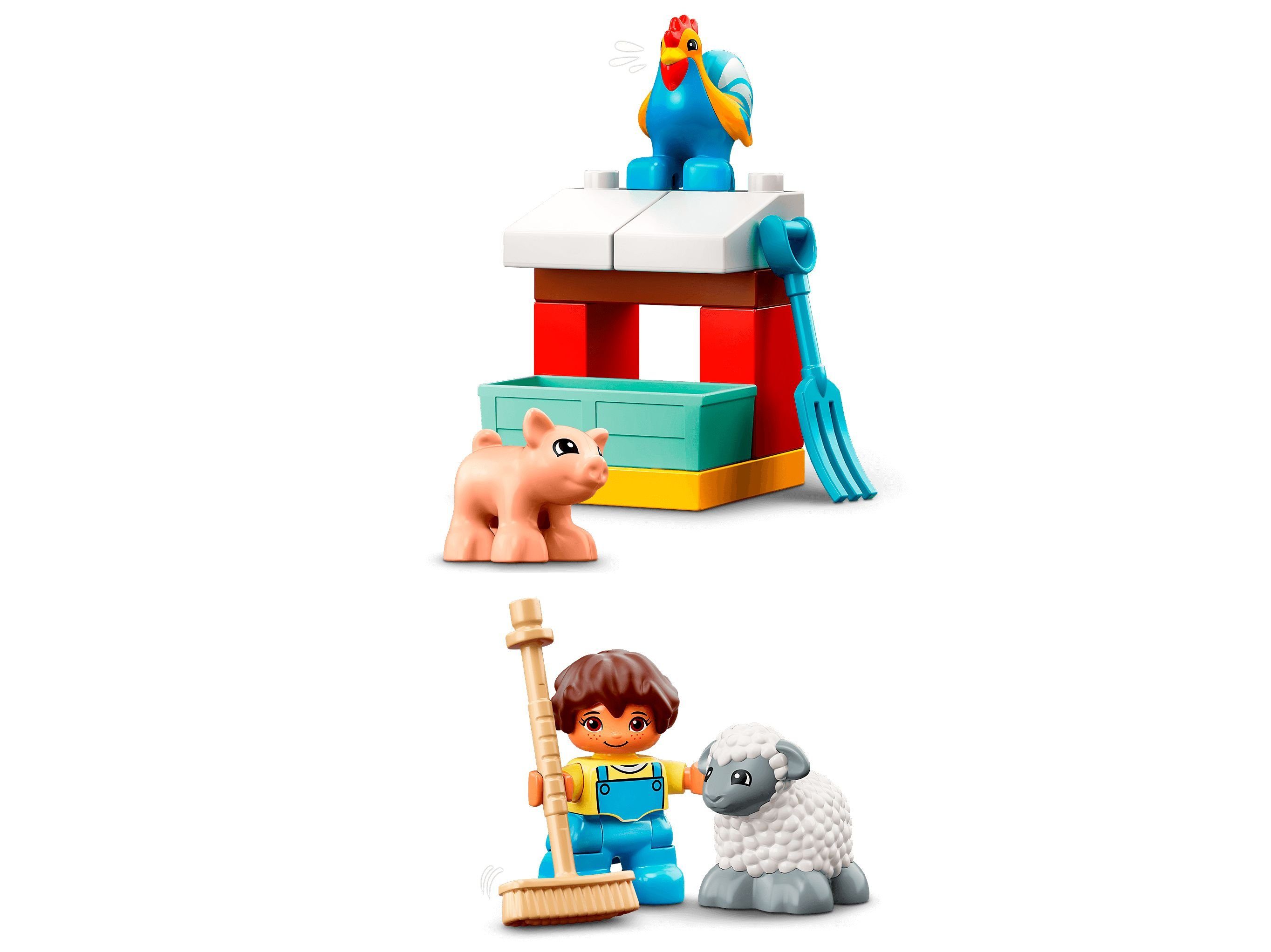 Tierpflege, Traktor 97 Konstruktionsspielsteine und DUPLO® (Set, LEGO® St) LEGO® - Scheune,