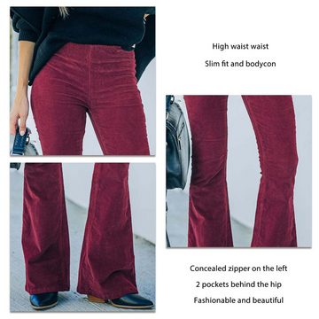 ZWY Cargohose Damenjeans mit Löchern, schmale Jeans und Hosen