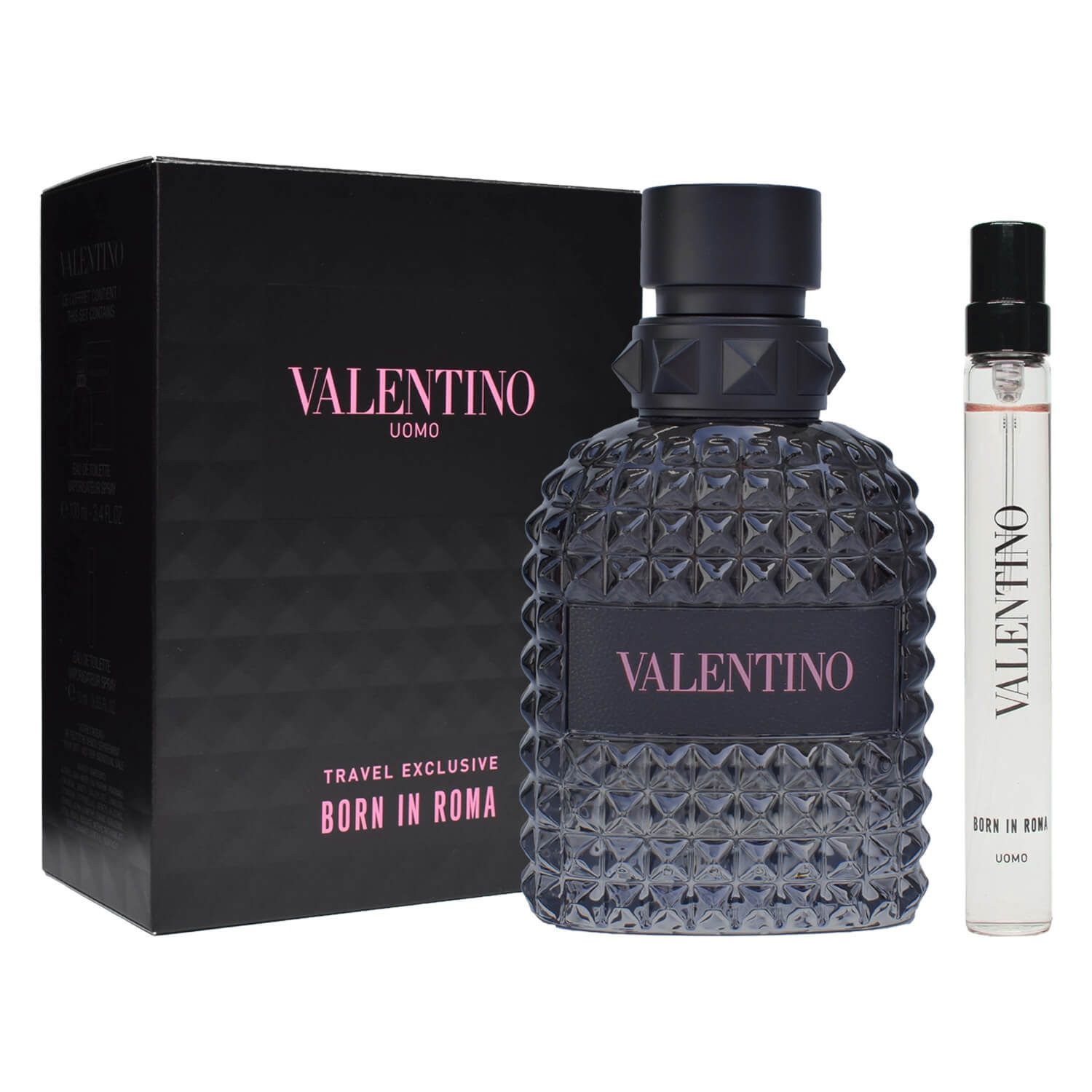 Valentino Eau de Toilette Uomo Born in Roma + 10 ml Travel Stick Geschenkt Herren Duftset