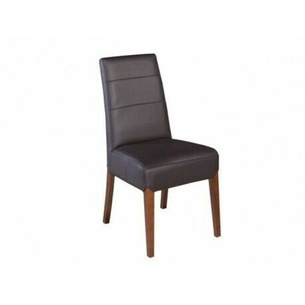 JVmoebel Esszimmerstuhl, Lehnstuhl Gastro Design Sessel Holz Polster Esszimmer Leder Stuhl | Stühle
