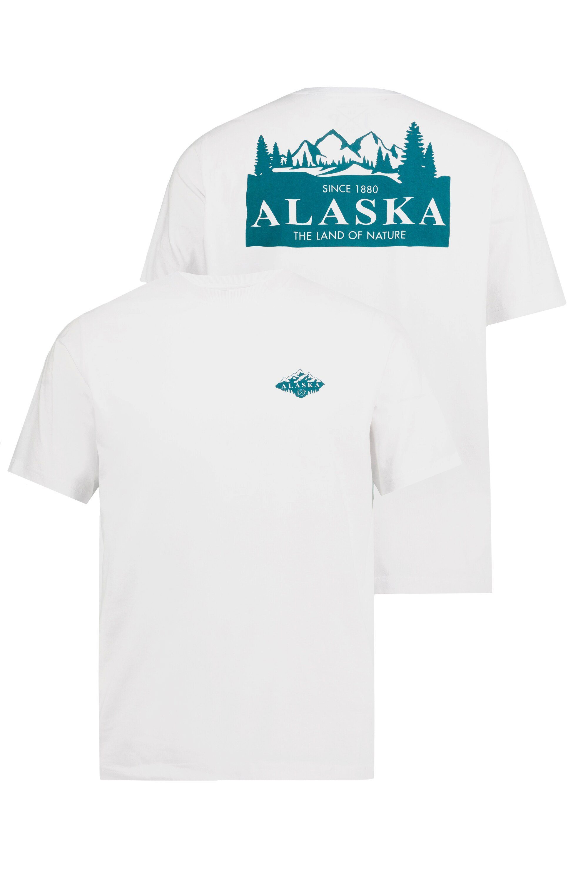 Halbarm T-Shirt Alaska JP1880 T-Shirt Rückenprint
