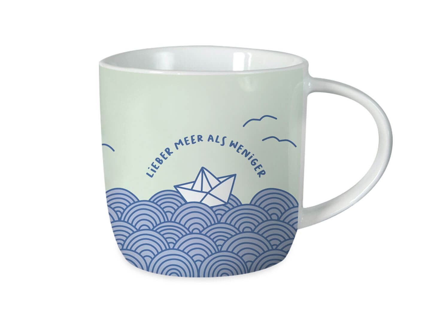 Grafik Werkstatt Tasse Tasse Gute Laune Lieber Meer als weniger