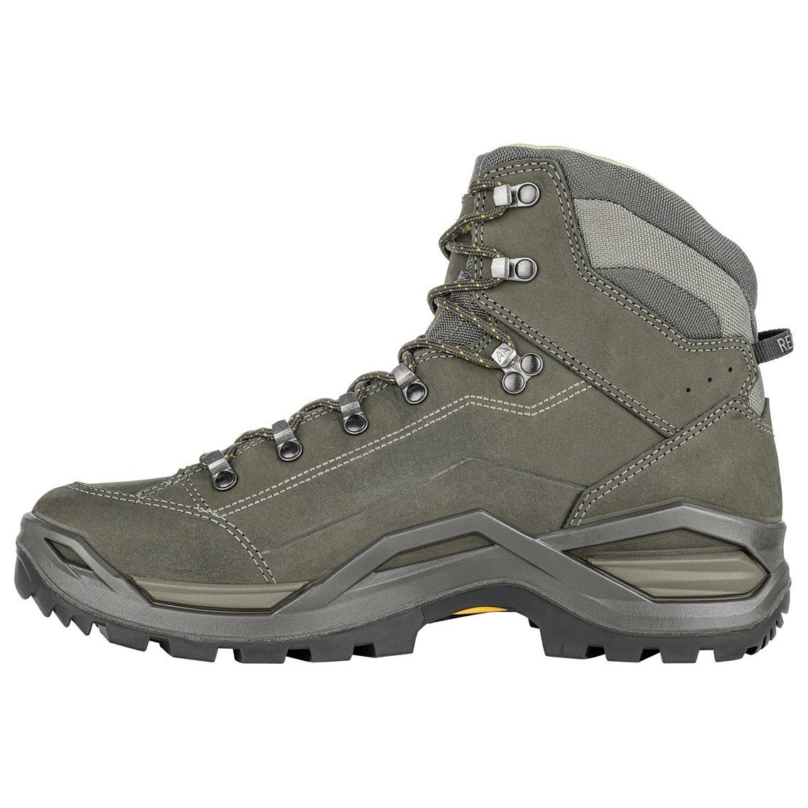 Lowa Renegade EVO LL Mid (All-Terrain, Nubukleder) olivegrün/senf Herren Wanderschuh