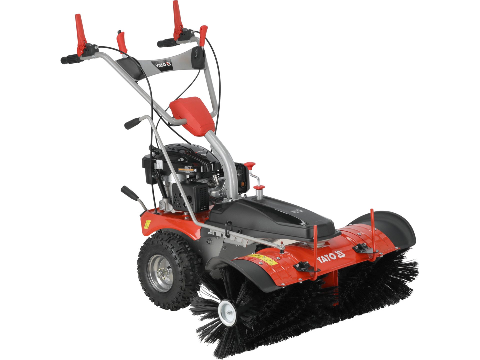 Yato Benzin-Kehrmaschine Benzin Kehrmaschine 100cm, LONCIN-Motor 3,5kW / 4,76PS